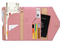 Zoppen Mulit-purpose Rfid Blocking Travel Passport Wallet (Ver.4) Tri-fold Document Organizer Ho ...