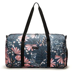 Jadyn B 22″ Women’s Weekender Duffel Bag with Shoe Pocket, Navy Floral