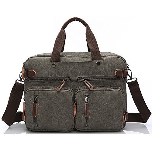 Laptop Backpack,Hybrid Multifunction Briefcase Messenger Bag with ...