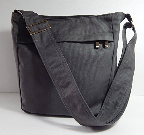 Virine grey cross body bag, messenger bag, everyday bag, shoulder bag ...
