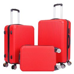 Luggage Set – 3 Piece Spinner Hardshell Luggage Sets Lightweight Suitcase Set with TSA Loc ...