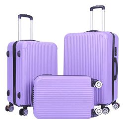 Luggage Set – 3 Piece Spinner Hardshell Luggage Sets Lightweight Suitcase Set with TSA Loc ...