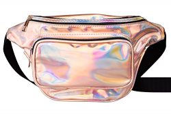 G-Fiend Women Waist Pack Holographic Shiny Fanny Pack Fashion Bum Bag