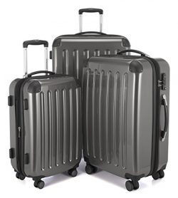 HAUPTSTADTKOFFER Luggages Sets Glossy Suitcase Sets Hardside Spinner Trolley Expandable (20̸ ...