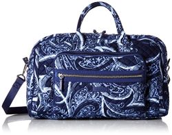 Vera Bradley Iconic Compact Weekender Travel Bag, Signature Cotton, Indio