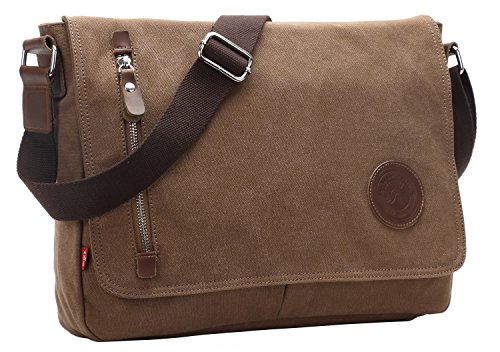 AIBAG Messenger Bag, Canvas Crossbody Bag for Women and Men ...