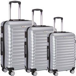 Luggage Set 3 Piece ABS Trolley Suitcase Spinner Hardshell Lightweight Suitcases TSA