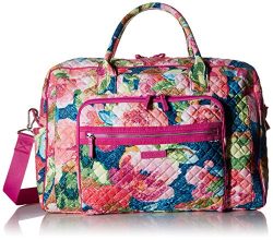 Vera Bradley Iconic Weekender Travel Bag, Signature Cotton, Superbloom