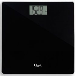 Ozeri Precision Bath Scale (440 lbs / 200 kg) in Tempered Glass, with 50 gram Sensor Technology  ...