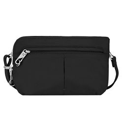 Travelon Anti-Theft Classic Convertible Crossbody and Waistpack, Black, One Size