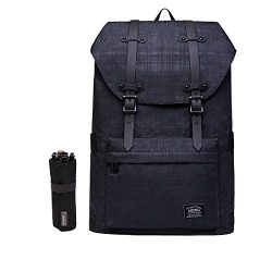 Lightweight Outdoor Backpack, KAUKKO Travel Casual Rucksack Laptop Daypack for 15″ (43BLAC ...