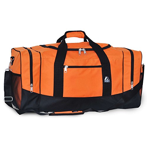 Everest Luggage Sporty Gear Bag – Large (One Size, Orange)