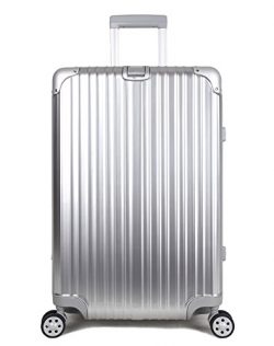 Newest Luggage Lightweight Carry on TSA Lock Hardshell Suitcase Aluminum Frame (Silver, 20)