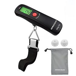 Luggage scale 110lb, 2 Battery, Digital Luggage Travel Scale Weigh Suitcases Hand Luggage Bags C ...