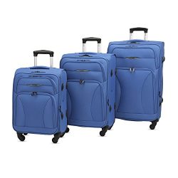 3 PC Luggage Set Durable Lightweight pinner Suitecase -LUG3-S73-ROYAL