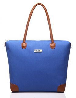 NNEE Water Resistance Nylon Tote Bag & Multiple Pocket Design – Bright Blue