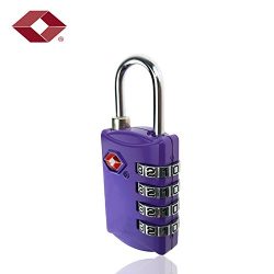 TSA Lock – 4 Digit Combination – Best TSA Approved Lock For Travel Safety and Securi ...