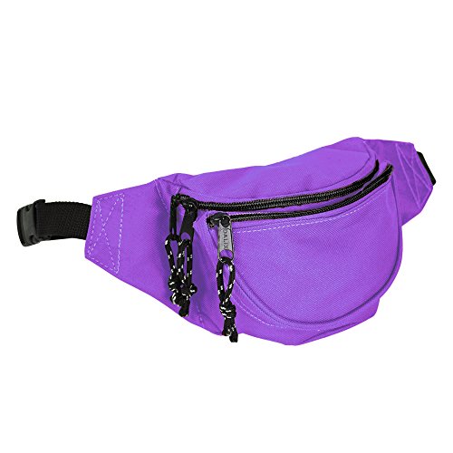 DALIX Fanny Pack w/ 3 Pockets Traveling Concealment Pouch Airport Money ...