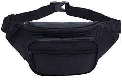 MIER 2-Pocket Outdoor Fanny Pack Travel Belt Pouch for Running Biking Cycling Fits up to 50̸ ...