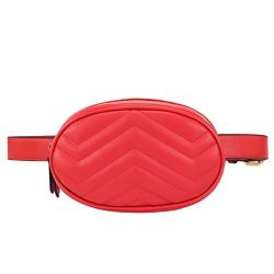 ZORFIN Quilted Fanny Pack for Women Fashion Wasit Bag with Two Belts