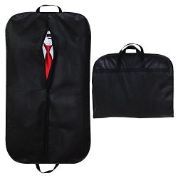 SPARKSOR 40″ Black Breathable Suit Covers Carrier Bag with Handles for Travel, Foldover Br ...