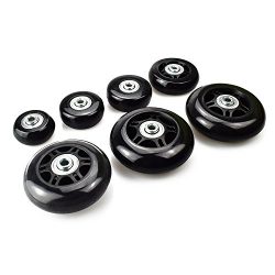 B.LeekS Luggage Suitcase Wheels with ABEC 608zz Bearings, Inline Outdoor Skate Replacement Wheel ...