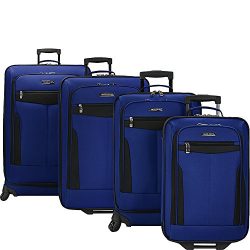 Traveler’s Choice Travel Select 4 Piece Luggage Set (Navy)