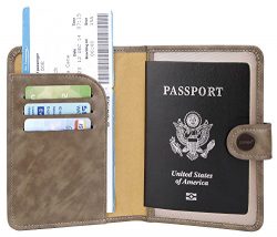 Zoppen Rfid Blocking Travel Passport Holder Cover Slim Id Card Case (#37 Coffee (2018 New))