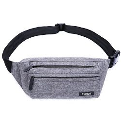 TINYAT Belt Bum Bag Travel Hiking Outdoor Sport Fanny Pack Waist Bag Holiday Money Hip Pouch