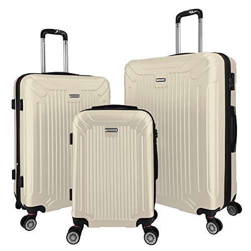 3 Piece Luggage Set Durable Lightweight Spinner Suitecase LUG3 GL8216