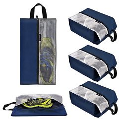 Lermende Travel Shoe Bags Waterproof Nylon Organizer Storage Tote Pouch 5pcs