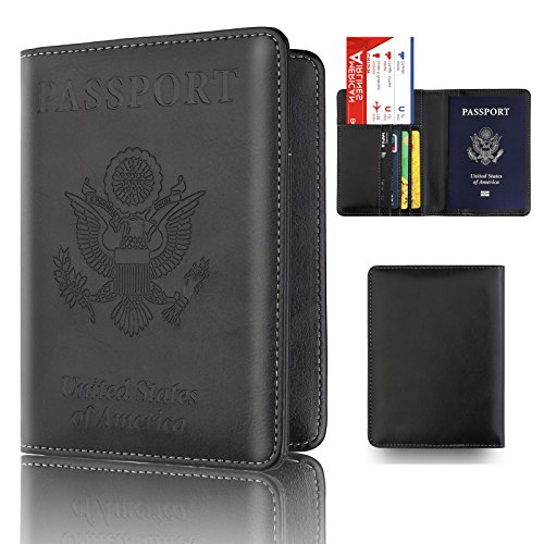 Leather Passport Case,Hongxin Passport Cover Genuine Leather Wallet ...