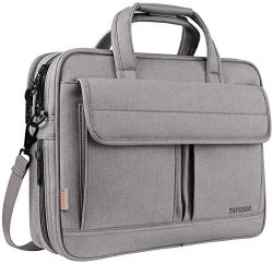 15.6 Laptop Case, Laptop Briefcase Bag for Men Women，Business Portable Carrying Messenger Bag， ...