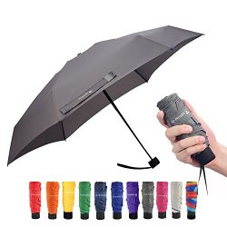 Ke.movan Travel Compact Umbrella Small Mini Umbrella for Backpack, Purse, Pocket – Fits Ad ...