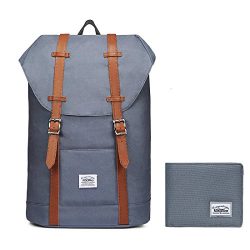 Lightweight Outdoor Backpack, KAUKKO Travel Casual Rucksack Laptop Daypack for 15″ (P61GRE ...