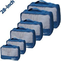 vallilan 6pc Packing Cubes Set,Travel Luggage Organizers,Thick Durable Materials