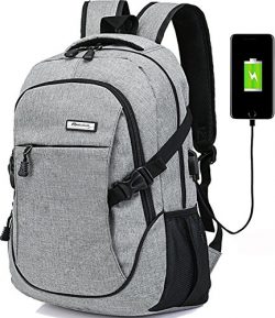 Laptop backpack for men back pack (grey)