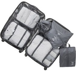 Lonew 7Set Packing Cubes, Travel Luggage Packing Organizers – Multi-functional Clothing So ...