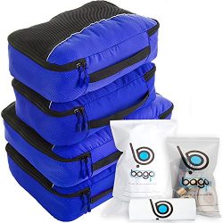 bago Packing Cubes For Travel Bags – Luggage Organizer 10pcs Set (Deep Blue)