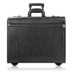 Solo Lincoln Rolling Catalog Case, with Dual Combination Locks, Black