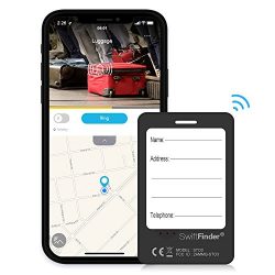 Smart Luggage Tag Locator, [5 years Battery] Anti-Lost Bluetooth Tracker Device, Wireless Travel ...