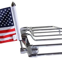 Pro Pad Air Wing Luggage Rack Flag Mount Kit, Fits 1/2-inch Round VERTICAL Bar