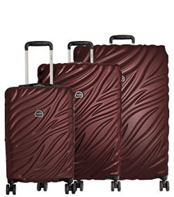 Delsey Paris Luggage Alexis 3-Piece Spinner Hardside Luggage Set (21″/25″/29″) ...