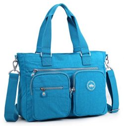 Crest Design Water Repellent Nylon Shoulder Bag Handbag, 14 inch Laptop Bag Notebook Briefcase T ...