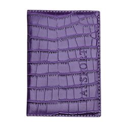 Passport Cover Wallet Bag,Hemlock Travel Passport Card Case Protector Leather Bags (Purple-2)