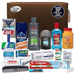 Convenience Kits Men’s Premium 20-piece Necessities Travel Kit