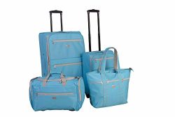 American Flyer Perfect 4 Piece Luggage Set (Turquoise)