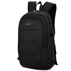 AMBOR Travel Laptop Backpack, Anti Theft Business waterproof Laptop Backpack with USB Charging P ...