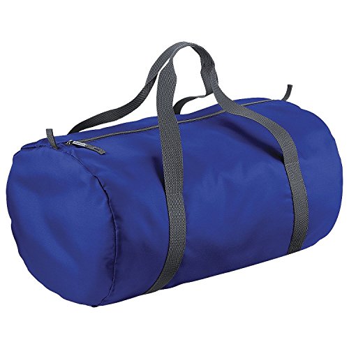 BagBase Packaway Barrel Bag / Duffle Water Resistant Travel Bag (32 ...