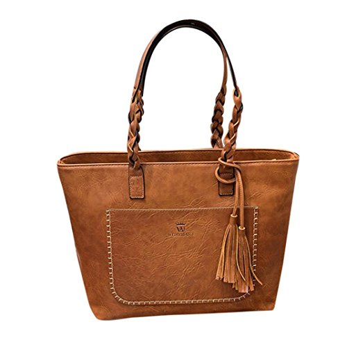 Todaies Hot Sale!Women’s Leather Tassels Handbag Shoulder Messenger Bag Ladies Satchel Tot ...